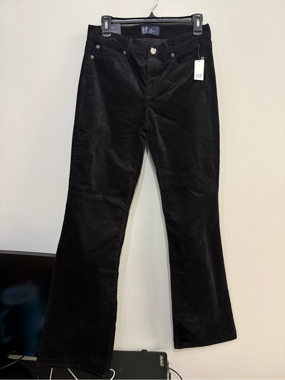 GAP Black Corduroy Flare Jeans